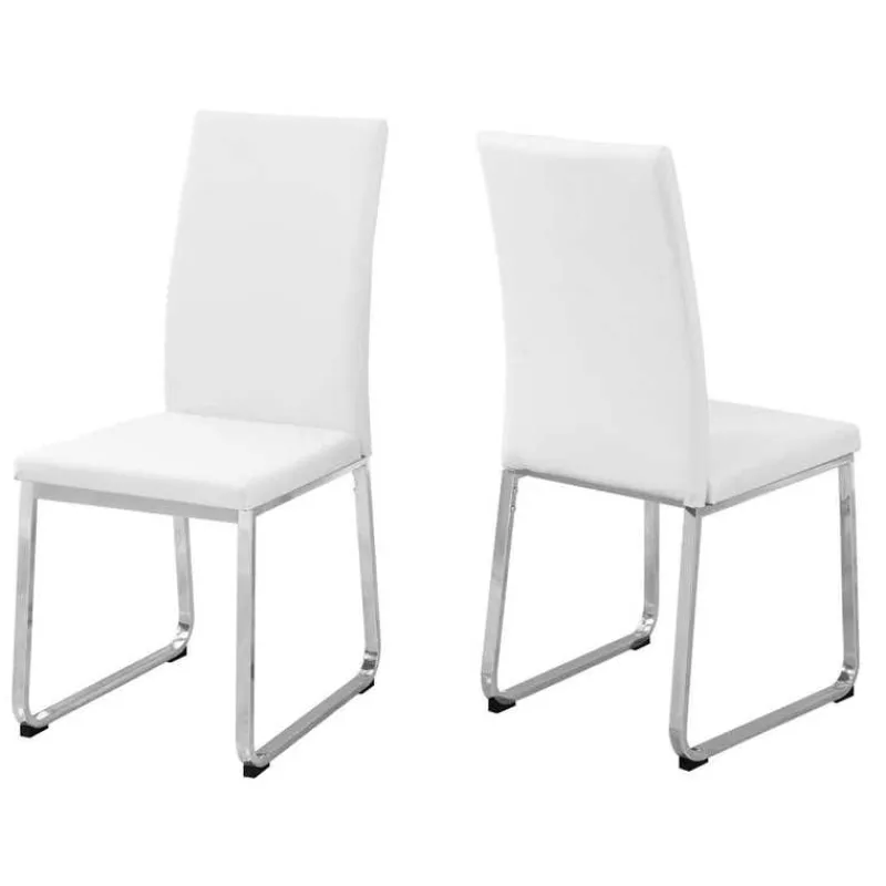 Monarch Chairs with Chrome Base (Set of 2) - -