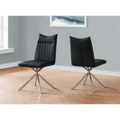 Monarch Chairs with Chrome Spider Legs (Set of 2) - -