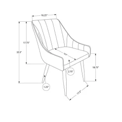 Monarch Chairs with Low Arms (Set of 2) - -