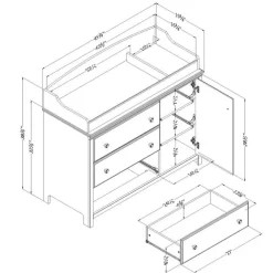 Meubles South Shore Changing Table - South Shore