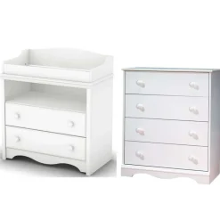 Meubles South Shore Changing Table And 4-Drawer Chest Set - South Shore