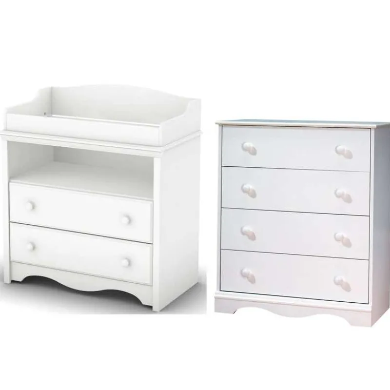 Meubles South Shore Changing Table And 4-Drawer Chest Set - South Shore