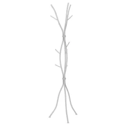 Monarch Coat rack - 8 hooks / branch shaped / contemporary hammered metal - 74"h - si