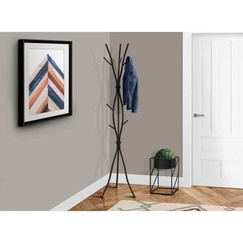 Monarch Coat rack - 74"h / hammered metal