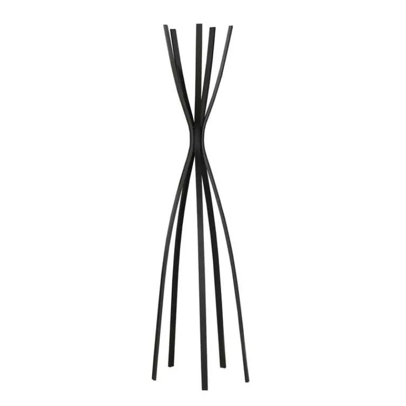 Monarch Coat rack - 72"h / satin metal contemporary style