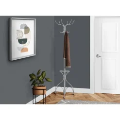 Monarch Coat rack - 70"h / metal with an umbrella holder