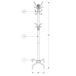 Monarch Coat rack - 70