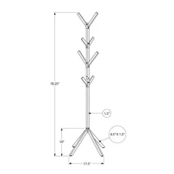 Monarch Coat rack - 70"h / metal