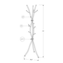 Monarch Coat rack - 74"h / metal