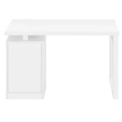 Monarch Computer desk - 3 drawers / wooden leg rectangular / left or right setup / fl -