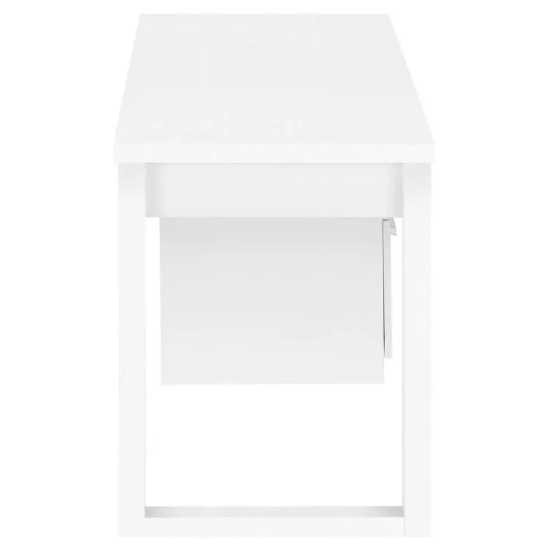 Monarch Computer desk - 3 drawers / wooden leg rectangular / left or right setup / fl -