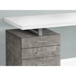 Monarch Computer desk - 3 storage drawers / left or right setup / floating desktop - -