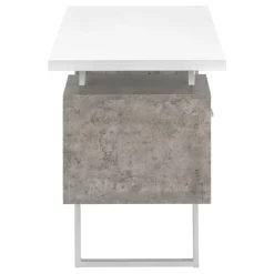Monarch Computer desk - 3 storage drawers / reversible / floating desktop - 60