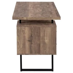 Monarch Computer desk - 3 storage drawers / reversible / floating desktop - 60