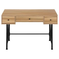 Monarch Computer desk - 3 storage drawer / metal legs v-shape design - 42