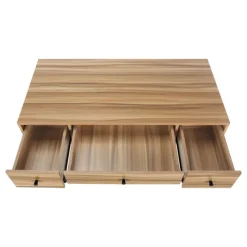 Monarch Computer desk - 3 storage drawer / metal legs v-shape design - 42