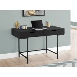 Monarch Computer desk - 2 storage drawers / recessed metal legs - 48