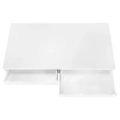 Monarch Computer desk - 2 storage drawers / recessed metal legs - 48"l - / whit -