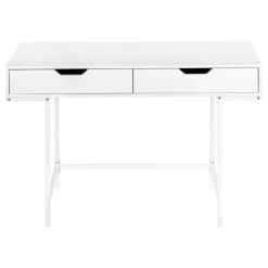 Monarch Computer desk - 2 storage drawers / recessed metal legs - 48