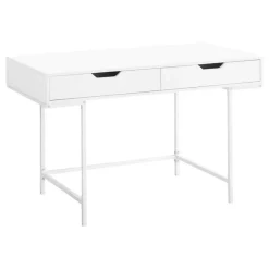Monarch Computer desk - 2 storage drawers / recessed metal legs - 48