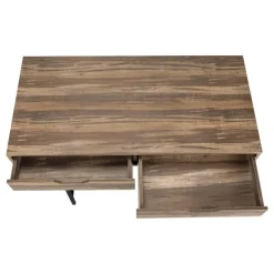 Monarch Computer desk - 2 storage drawers / recessed metal legs - 48"l - reclai -