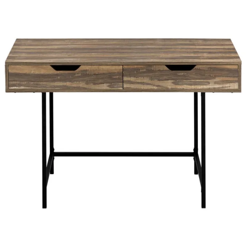 Monarch Computer desk - 2 storage drawers / recessed metal legs - 48"l - reclai -