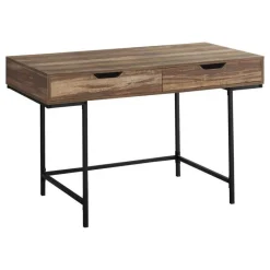 Monarch Computer desk - 2 storage drawers / recessed metal legs - 48