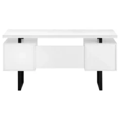 Monarch Computer desk - 3 storage drawers / reversible / floating desktop - 60