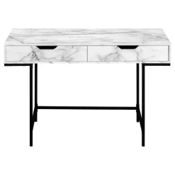 Monarch Computer desk - 2 storage drawers / recessed metal legs - 48