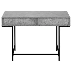 Monarch Computer desk - 2 storage drawers / recessed metal legs - 48