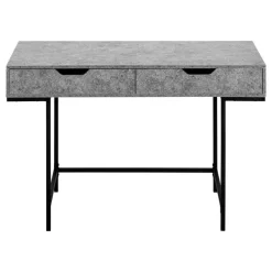 Monarch Computer desk - 2 storage drawers / recessed metal legs - 48