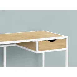 Monarch Computer desk - 1 storage drawer / metal frame - 42"l - wood-look / w -