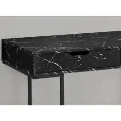 Monarch Computer desk - 2 storage drawers / recessed metal legs - 48