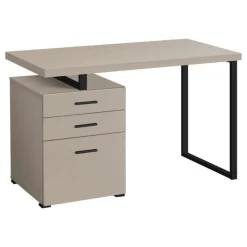 Monarch Computer desk - 3 storage drawers / left or right setup / floating desktop - -