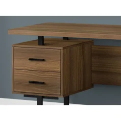 Monarch Computer desk - 3 storage drawers / reversible / floating desktop - 60"l - wa -