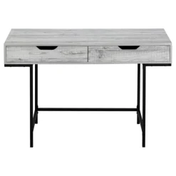 Monarch Computer desk - 2 storage drawers / recessed metal legs - 48"l - wood-lo -