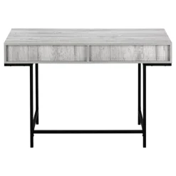 Monarch Computer desk - 2 storage drawers / recessed metal legs - 48