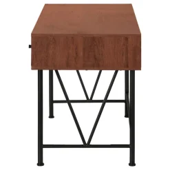 Monarch Computer desk - 3 storage drawer / metal legs v-shape design - 42"l - -