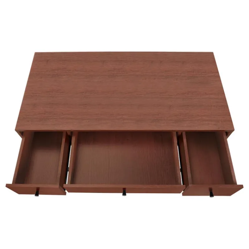Monarch Computer desk - 3 storage drawer / metal legs v-shape design - 42"l - -