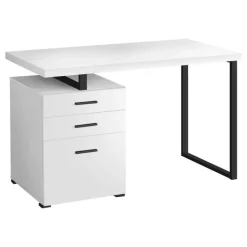 Monarch Computer desk - 3 storage drawers / left or right setup / floating desktop - -