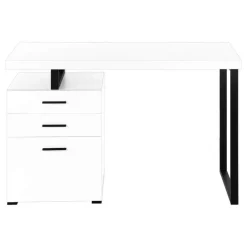 Monarch Computer desk - 3 storage drawers / left or right setup / floating desktop - -