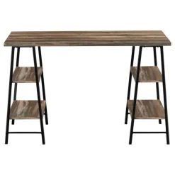 Monarch Computer desk - 3 tiers / 4 open shelves / sawhorse style - 48
