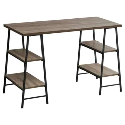 Monarch Computer desk - 3 tiers / 4 open shelves / sawhorse style - 48