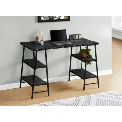 Monarch Computer desk - 3 tiers / 4 open shelves / sawhorse style - 48