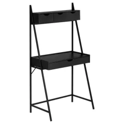 Monarch Computer desk - 2 tiers / 4 storage drawers / ladder style - 32"l - / b -