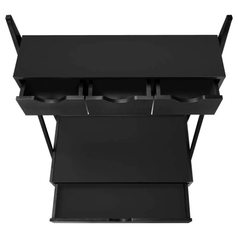 Monarch Computer desk - 2 tiers / 4 storage drawers / ladder style - 32"l - / b -