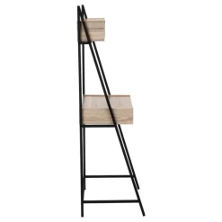 Monarch Computer desk - 2 tiers / 4 storage drawers / ladder style - 32"l - dark taup -