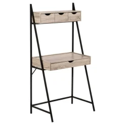 Monarch Computer desk - 2 tiers / 4 storage drawers / ladder style - 32