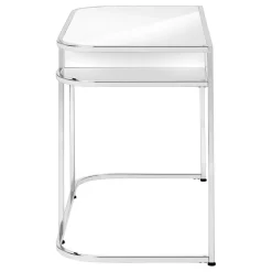 Monarch Computer desk - 2 tiers / 1 storage drawer / 2 open shelves / contemporary st -