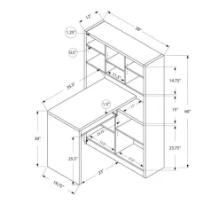 Monarch Computer desk - left or right facing corner -